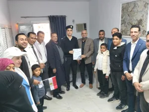 الإتحاد الشبابى لدعم مصر يشارك في احتفالات عيد الشرطة المصرية بزيارة لقسم شرطة مركز ومدينة بدر لتقديم التهنئة بالبحيرة 2 IMG 20260128 WA0115