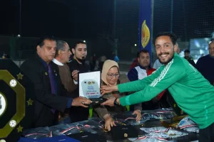 ختام رائع لبطوله النوباريه الكبري برعايه حزب حماه الوطن والتفتيش الثاني يحمل درع البطوله بعد الفوز علي الكليات 6 IMG 20250329 164959 870